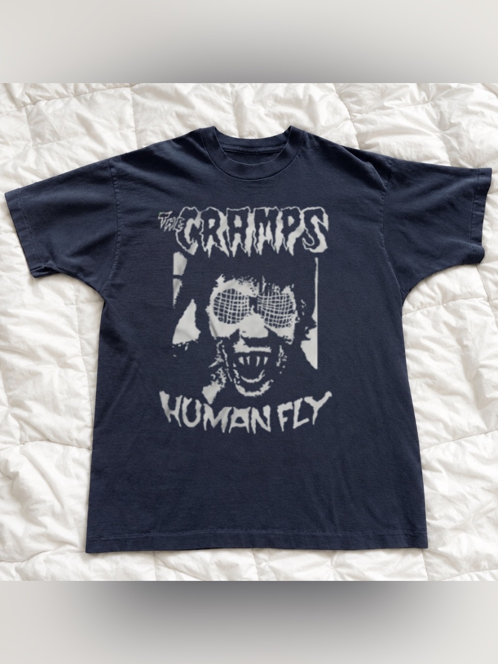 Retro Black The Cramps Human Fly Graphic Tee
